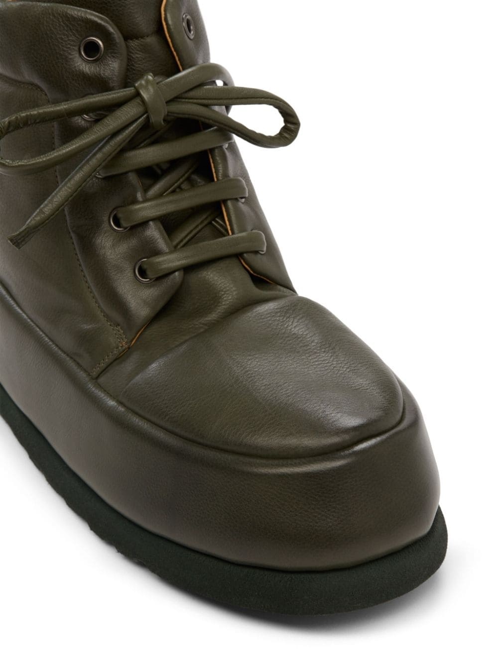 lace-up leather boots - 4