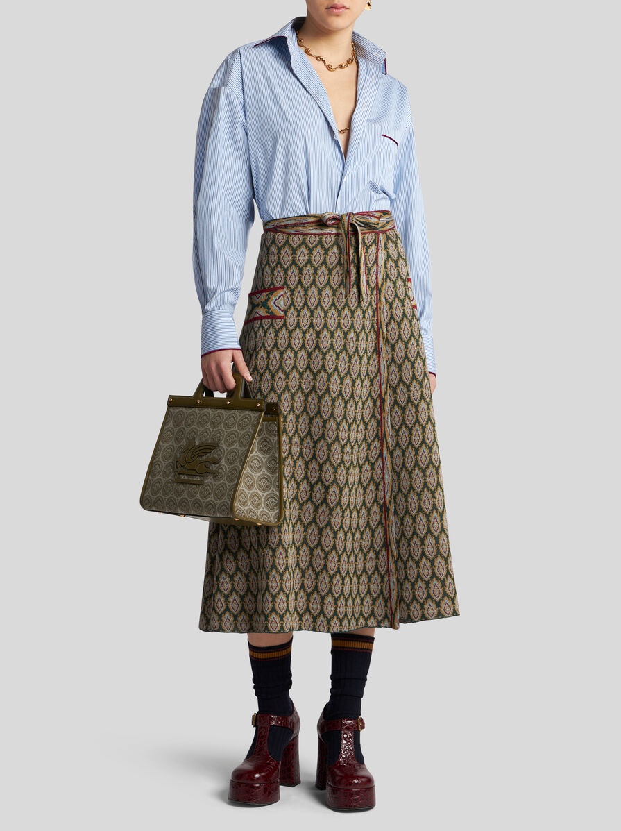 KNIT JACQUARD SKIRT - 4
