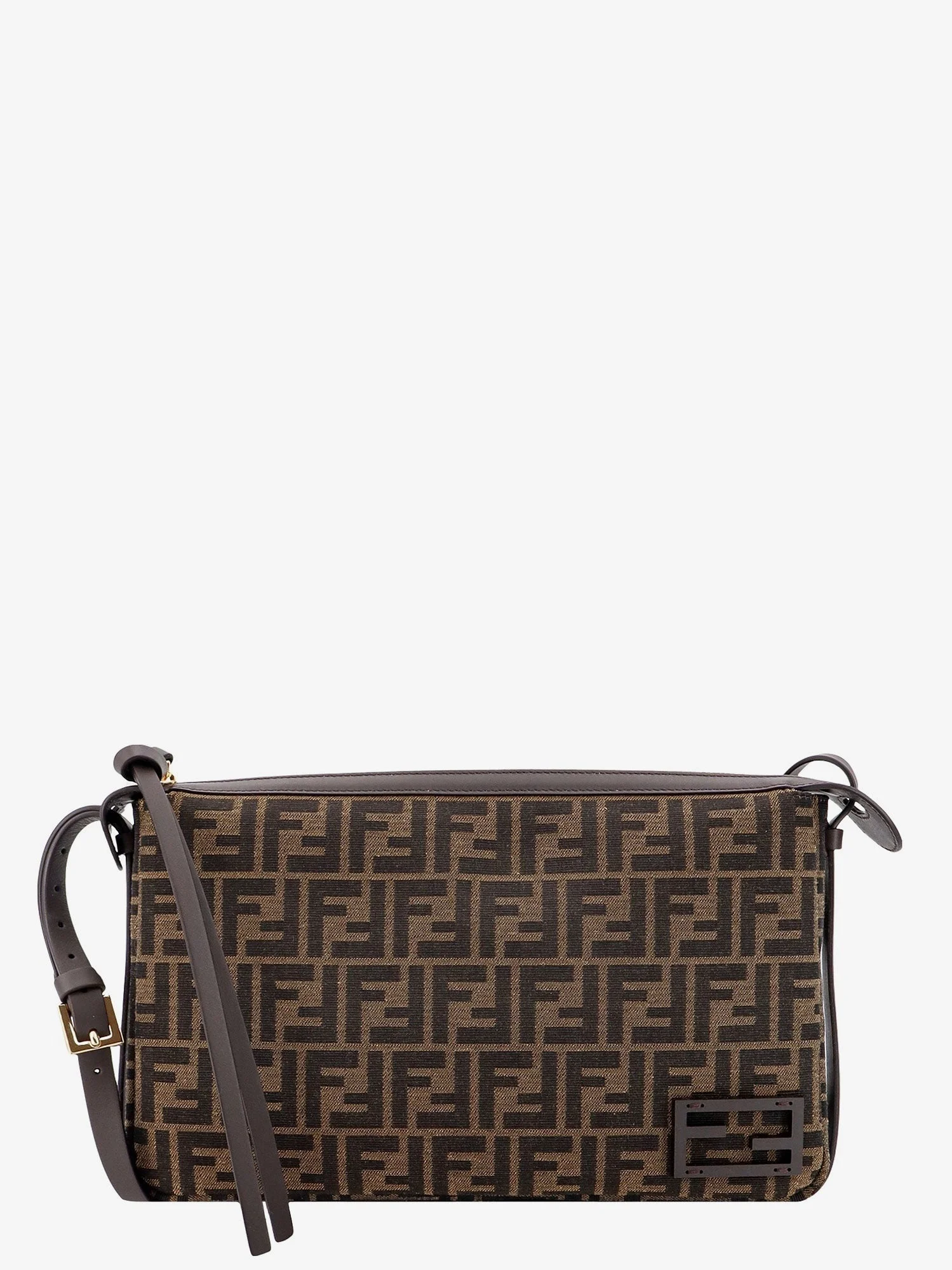 Fendi Simply Medium Ff Jacquard Fabric Crossbody Bag - 1