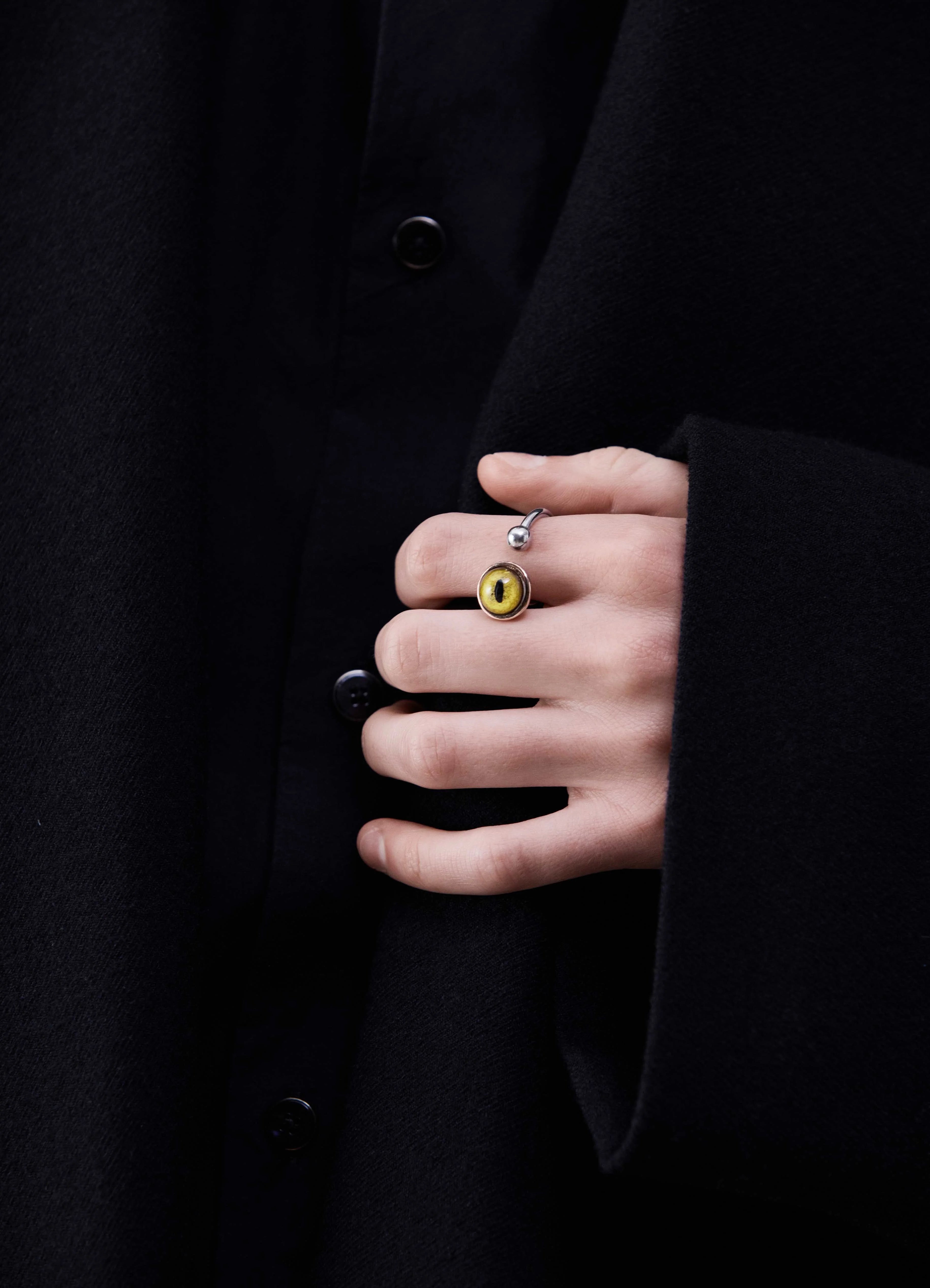 CAT EYE RATTLE RING - 2