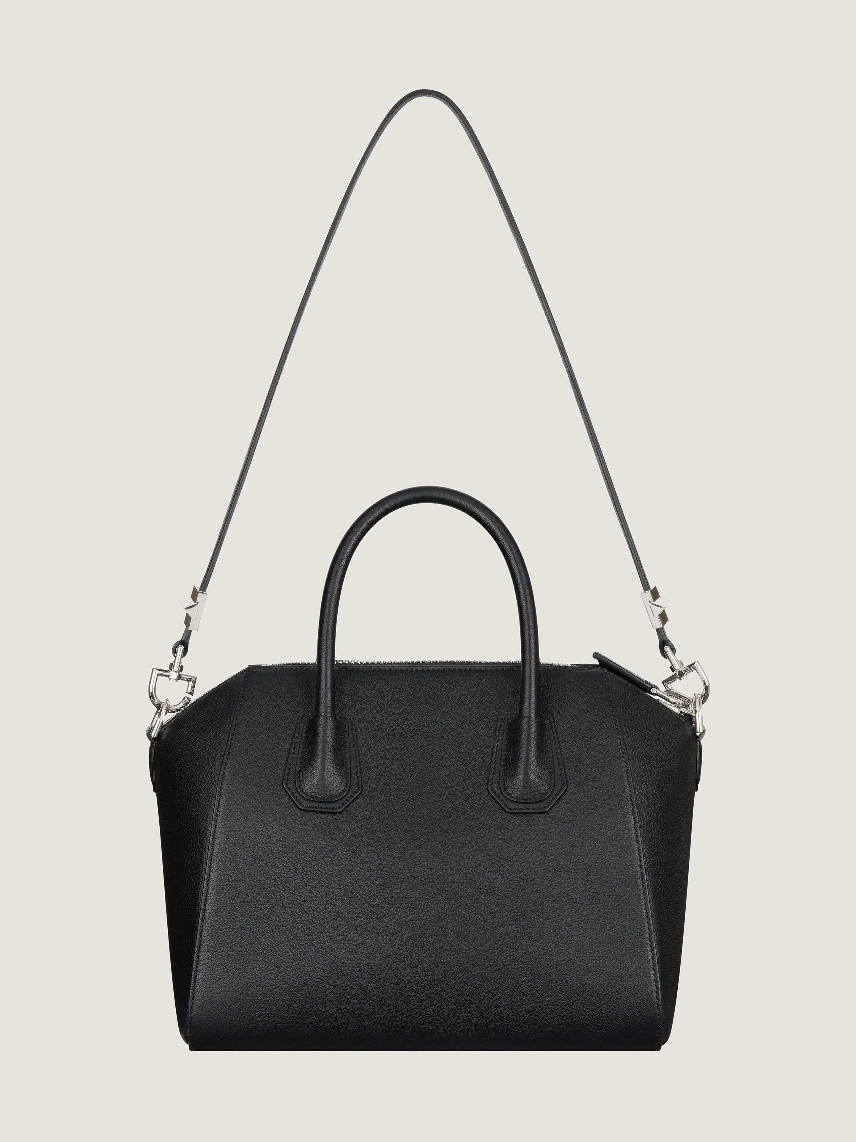 SMALL ANTIGONA BAG IN GRAINED LEATHER - 3