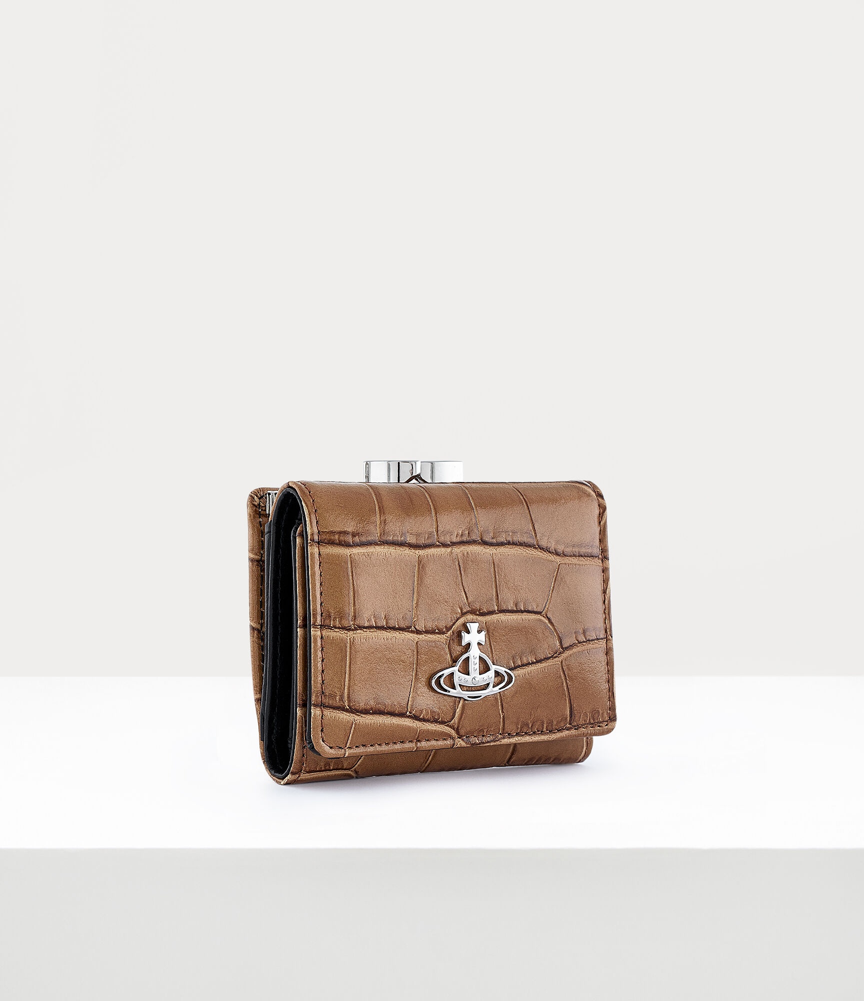 CROCODILE SMALL FRAME WALLET - 2