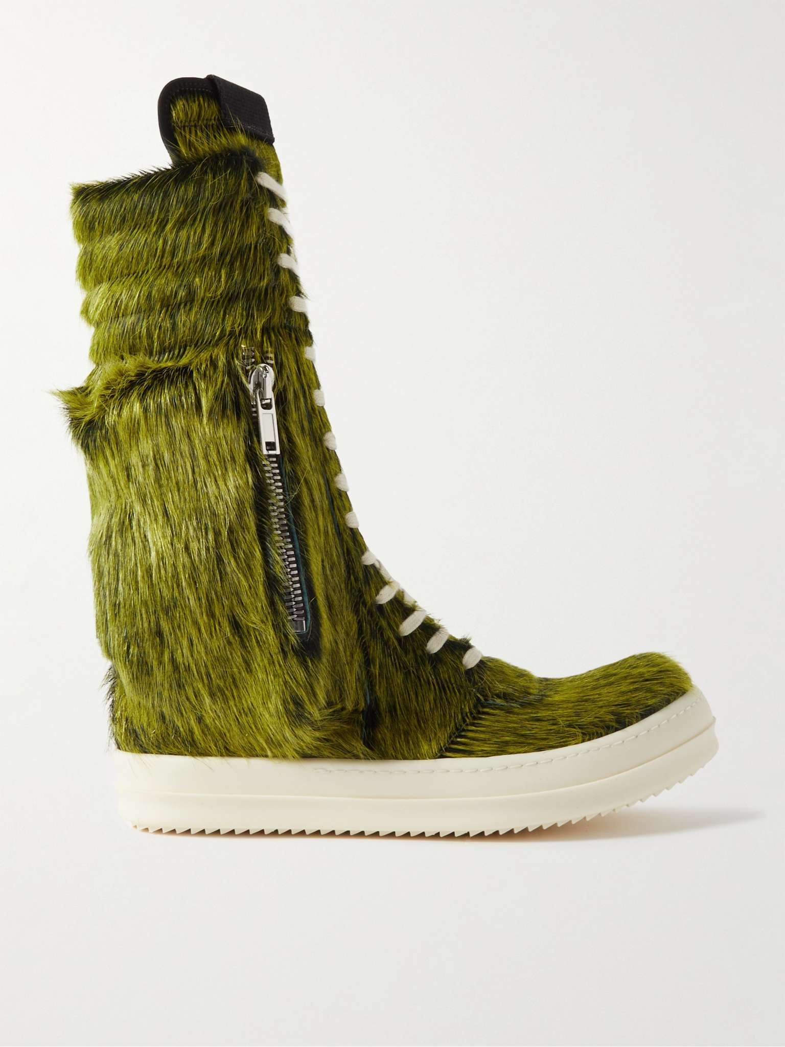 Geobasket Calf Hair and Leather High-Top Sneakers - 1