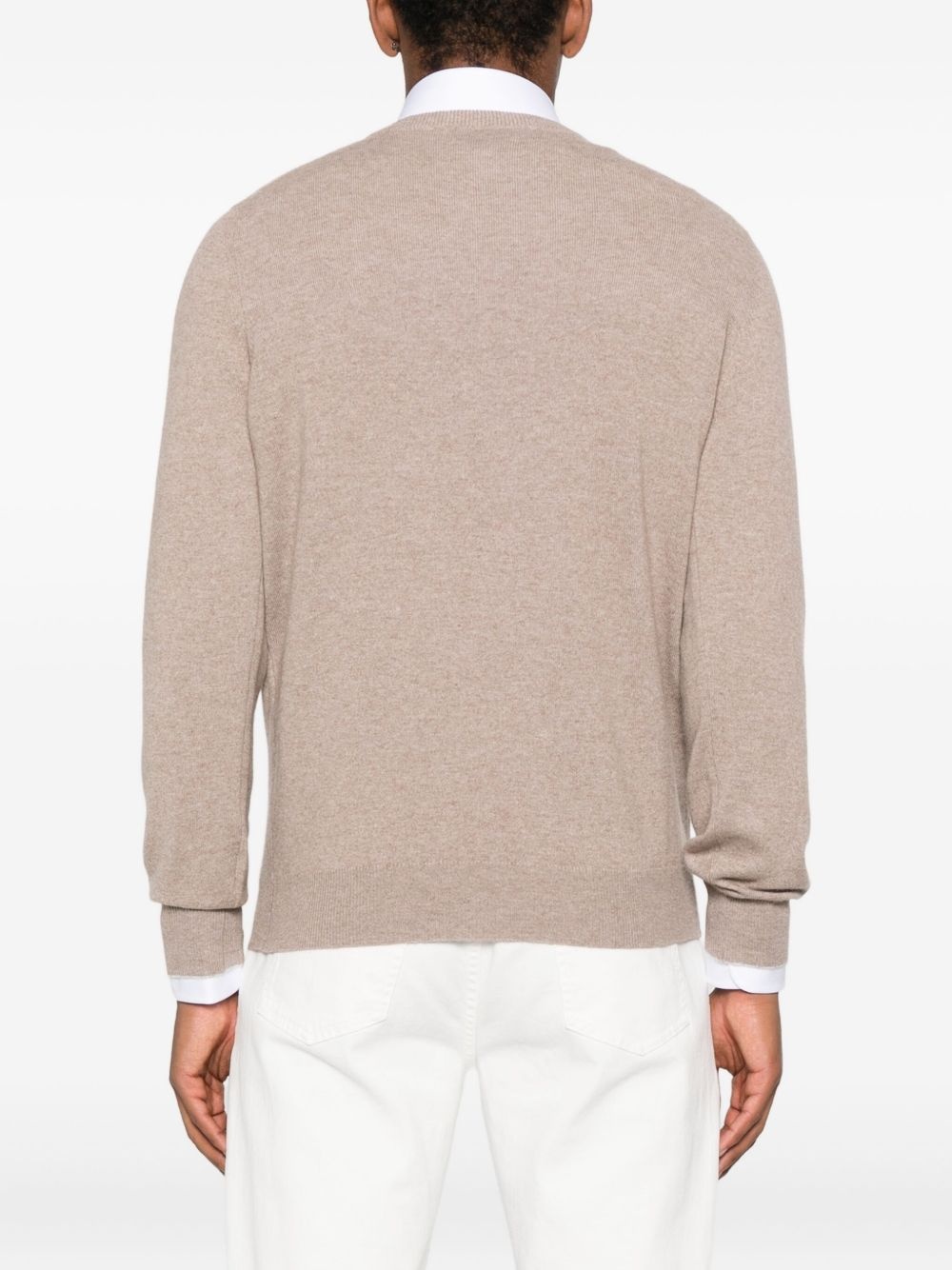 crew-neck cashmere sweaters - 4