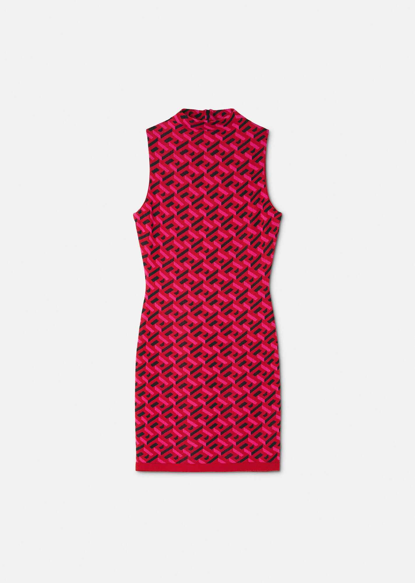 La Greca Jacquard Mini Dress - 1