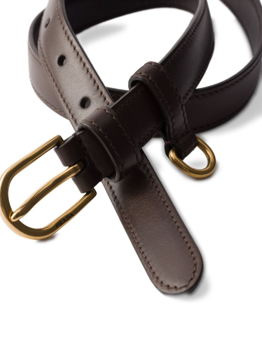 buckle-detail leather belt - 2
