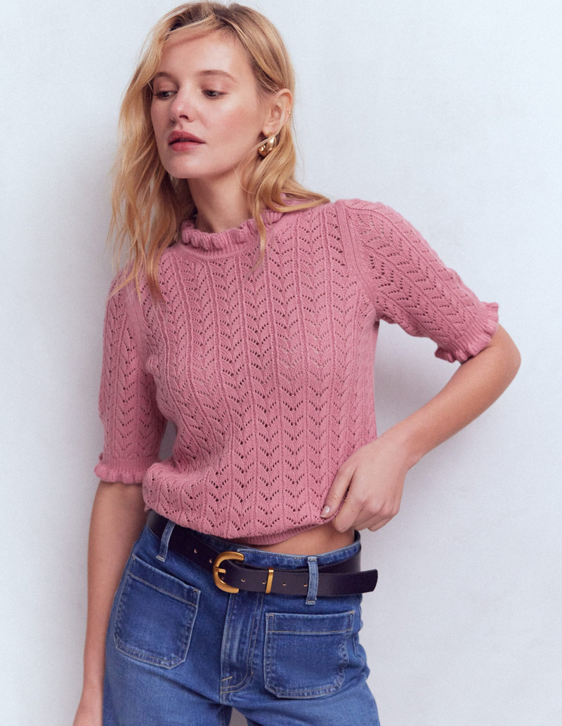 Eloise Frill T-Shirt-Spring Blossom Pink 6