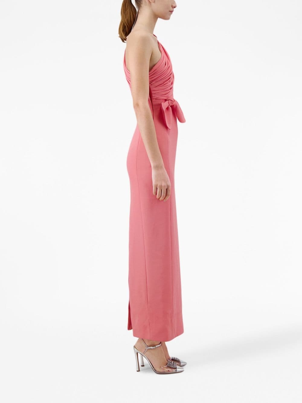 one-shoulder column gown - 3