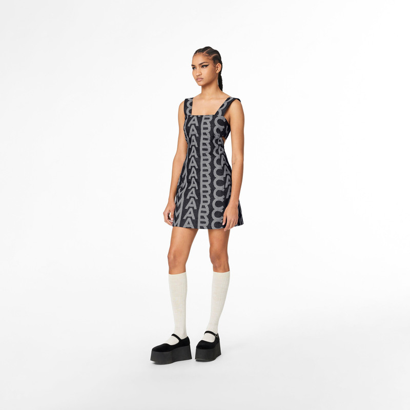 THE MONOGRAM DENIM CUTOUT DRESS 3