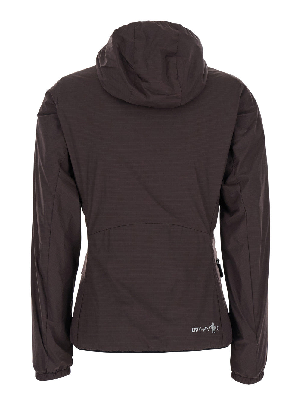 Moncler Grenoble Women Brown Hooded Jacket With Logo Print In Tech Fabric Woman - 2