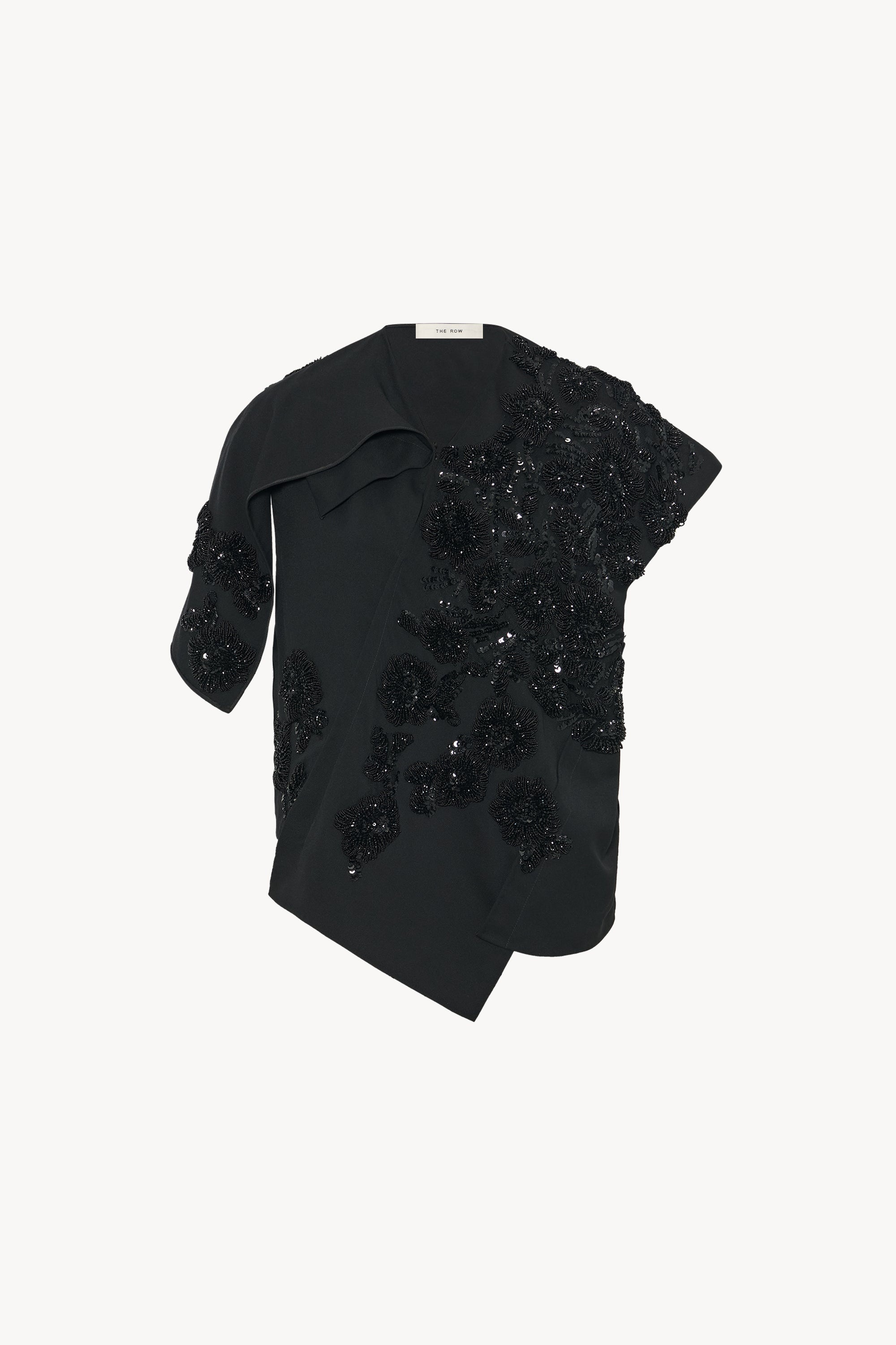 Dossine Top in Embroidered Wool - 1