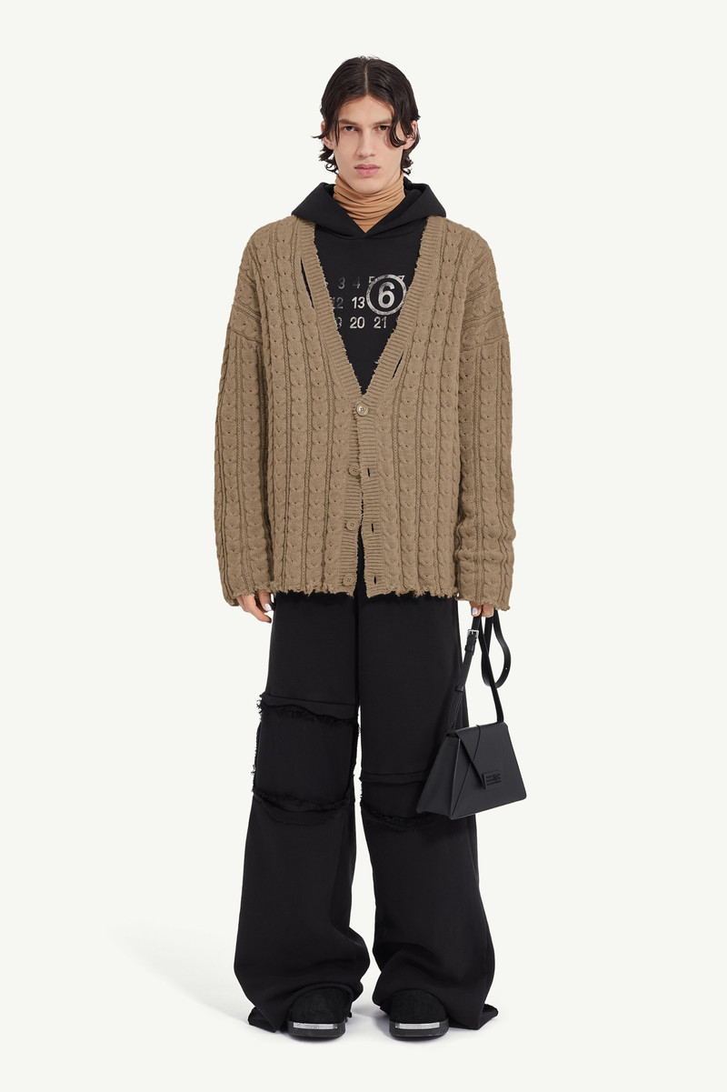 MM6 Maison Margiela V-neck cardigan outlook