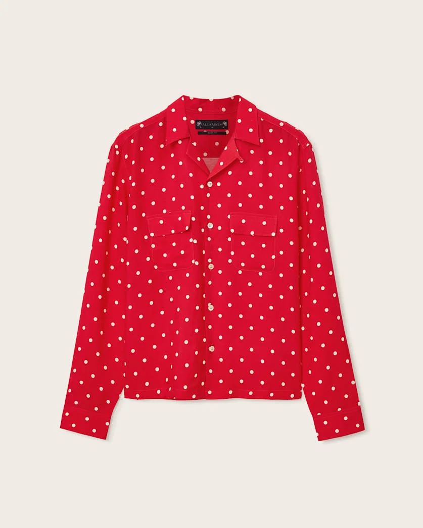 MINI POLKADOT SHEER SHIRT - 1