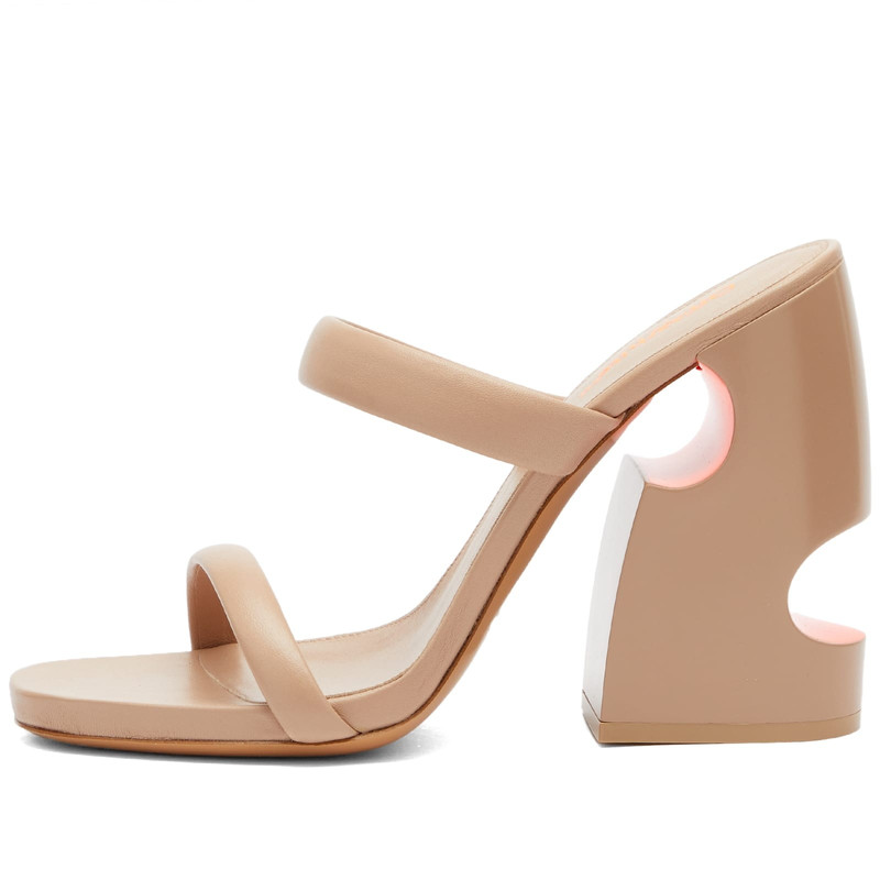 Off-White Off-White Pop Bulky Nappa Mule Heels outlook