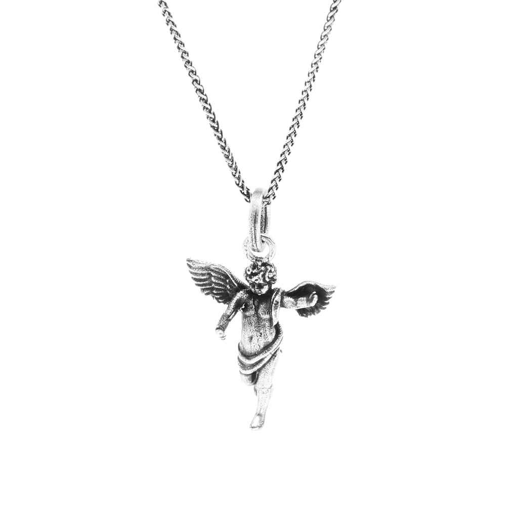 Saint Laurent Angel Charm Pendant Necklace - 2