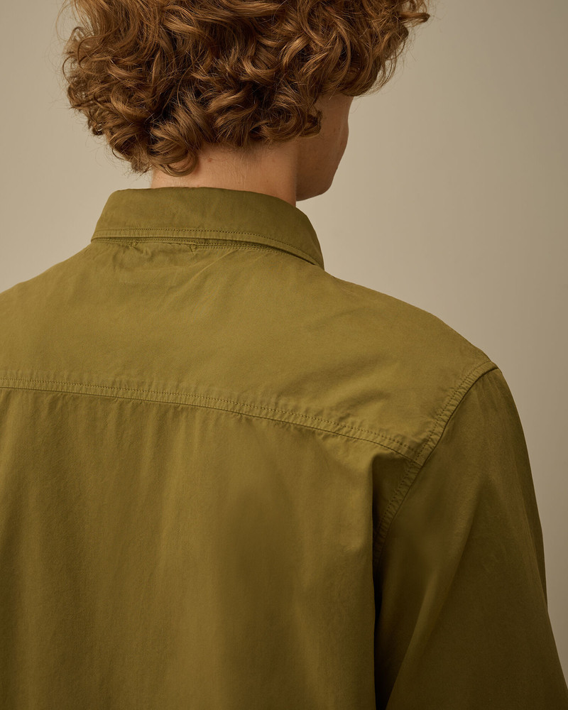 Organic Gabardine Zipped Overshirt 6