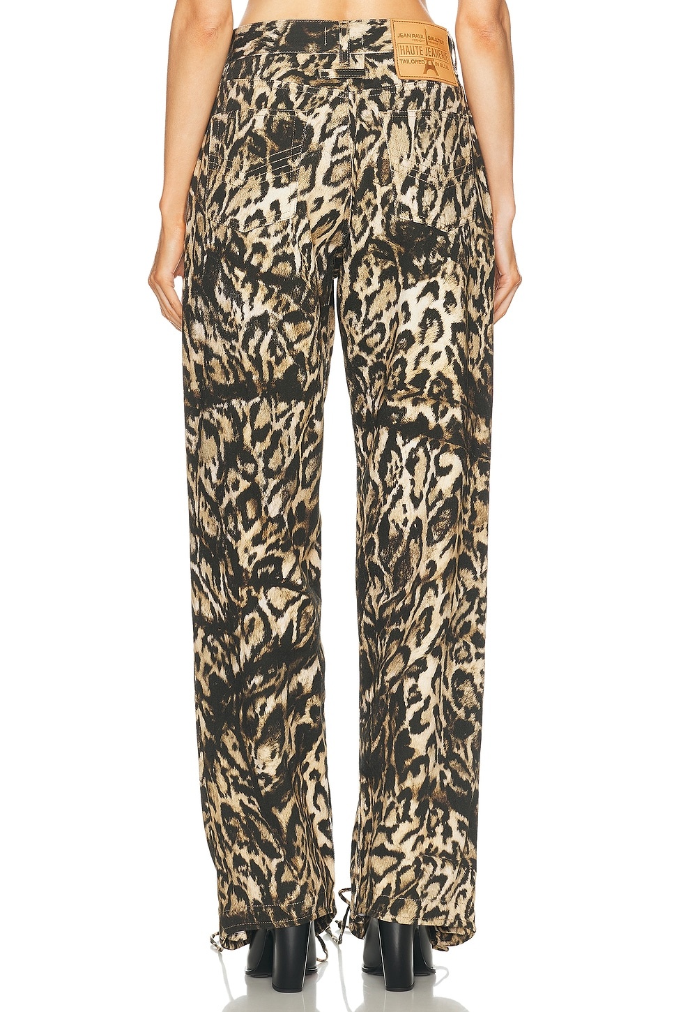 Denim Pant With Lacing Detail - 4