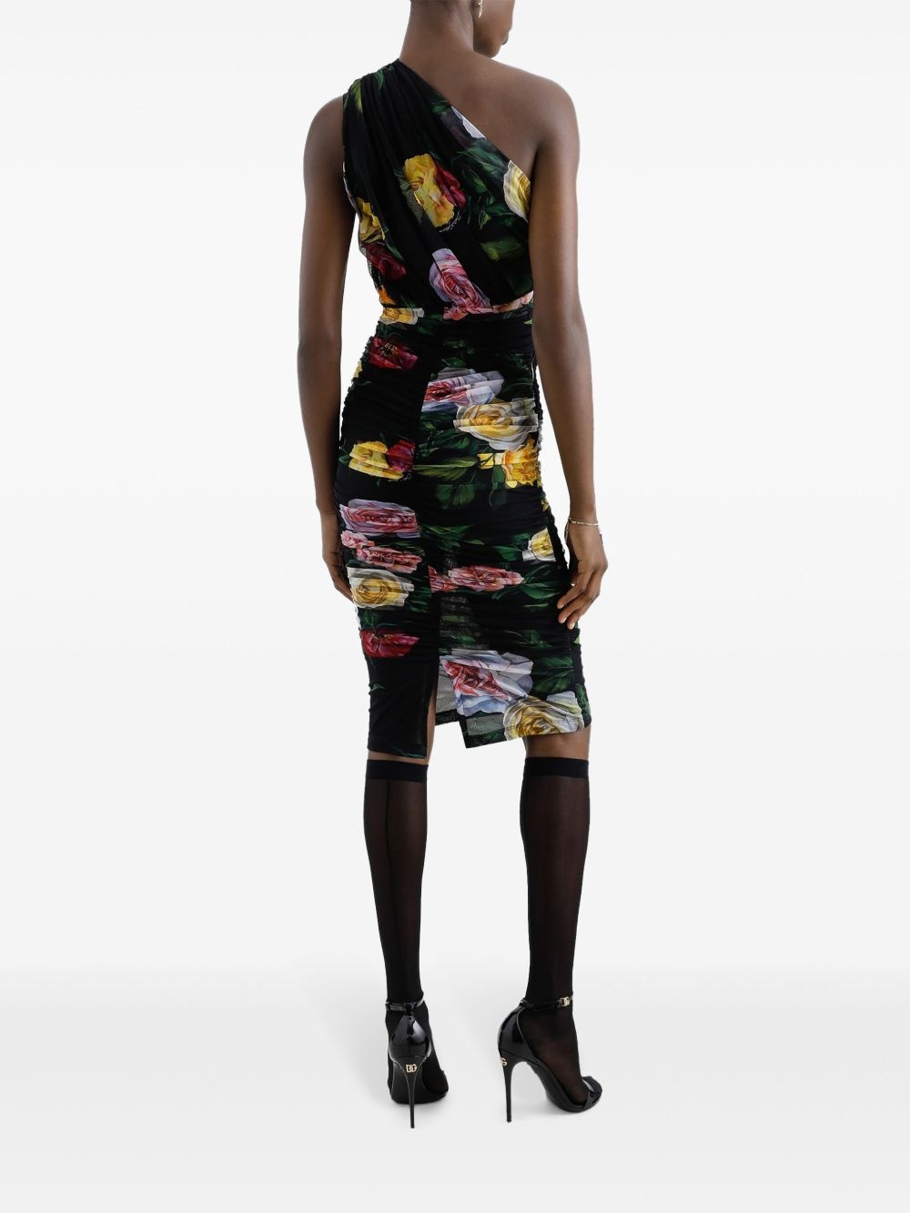 floral-print midi dress - 3