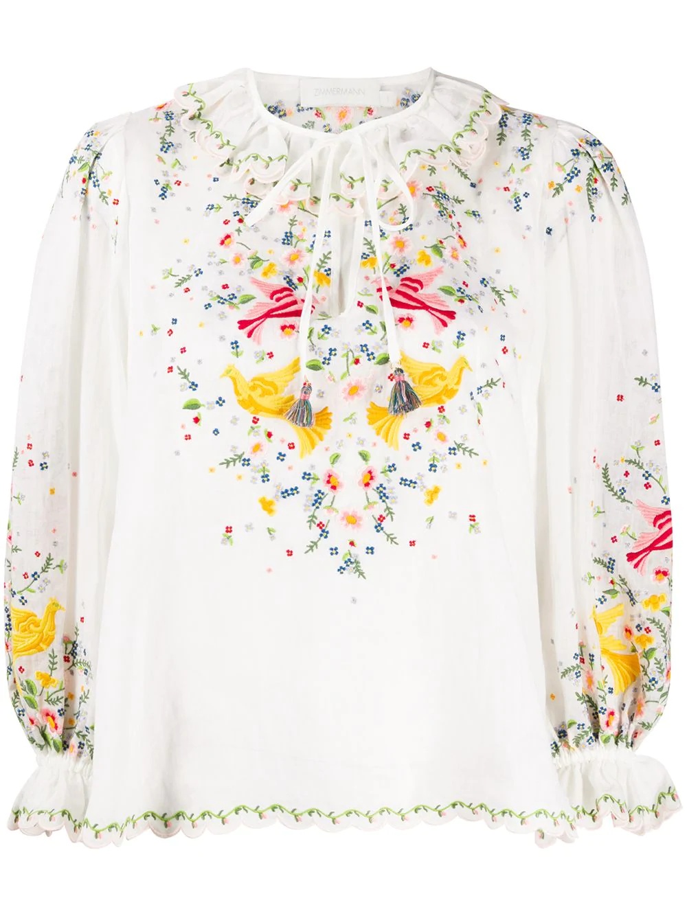 Carnaby embroidered bird top - 1