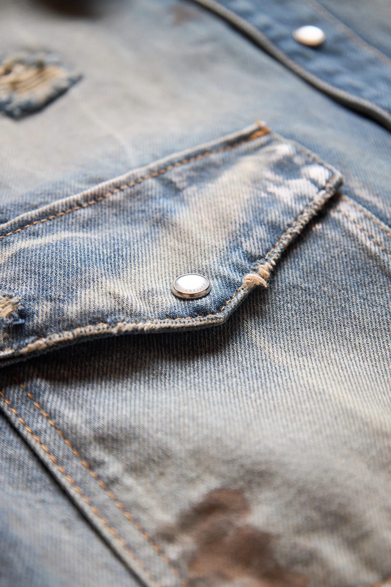 Vetements Trashed Denim Shirt - 3