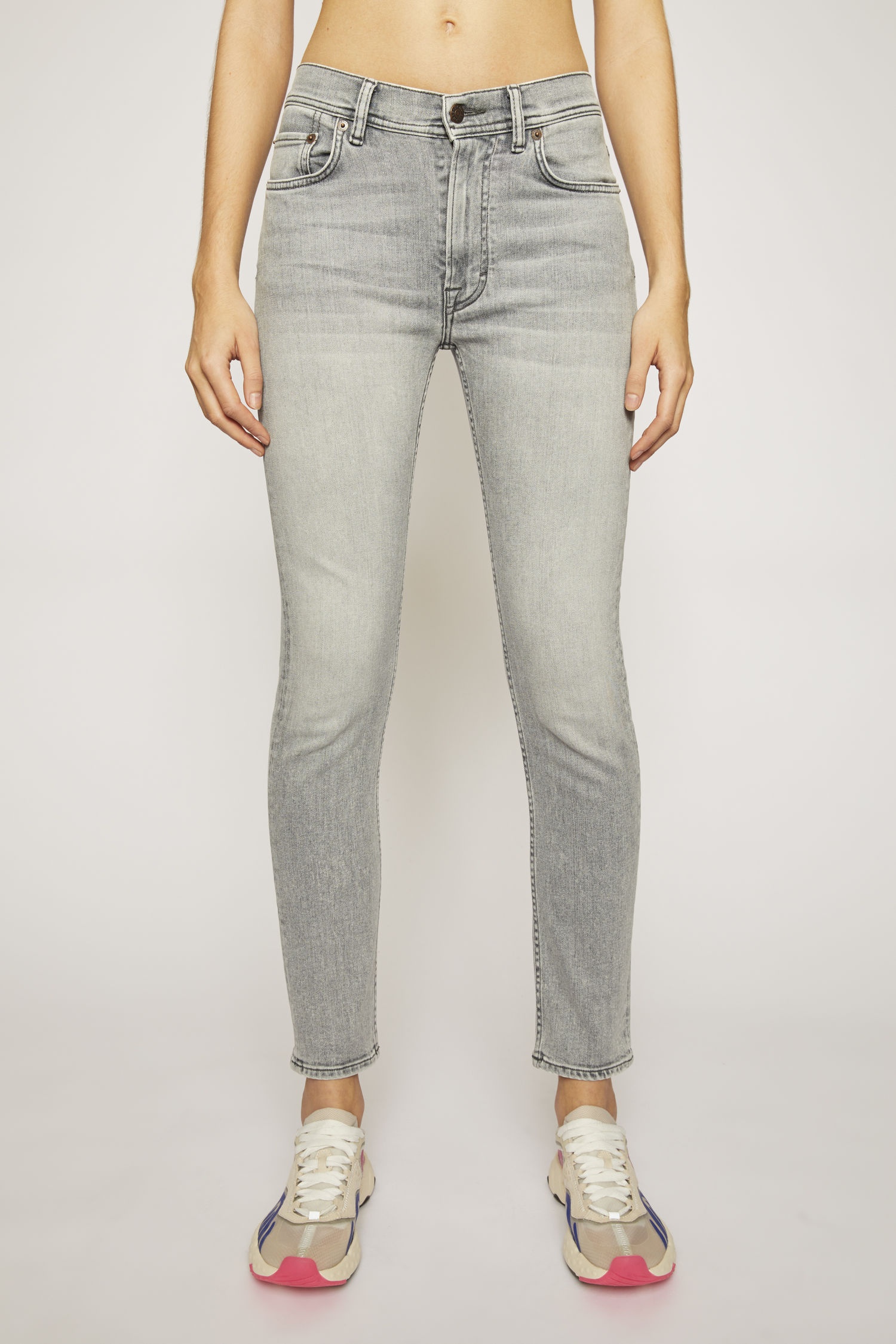 Slim tapered fit jeans stone grey - 2