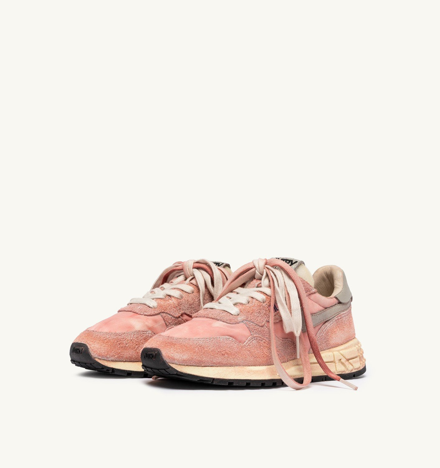 REELWIND SNEAKERS SUPER VINTAGE IN NYLON AND SUEDE COLOR PINK - 3