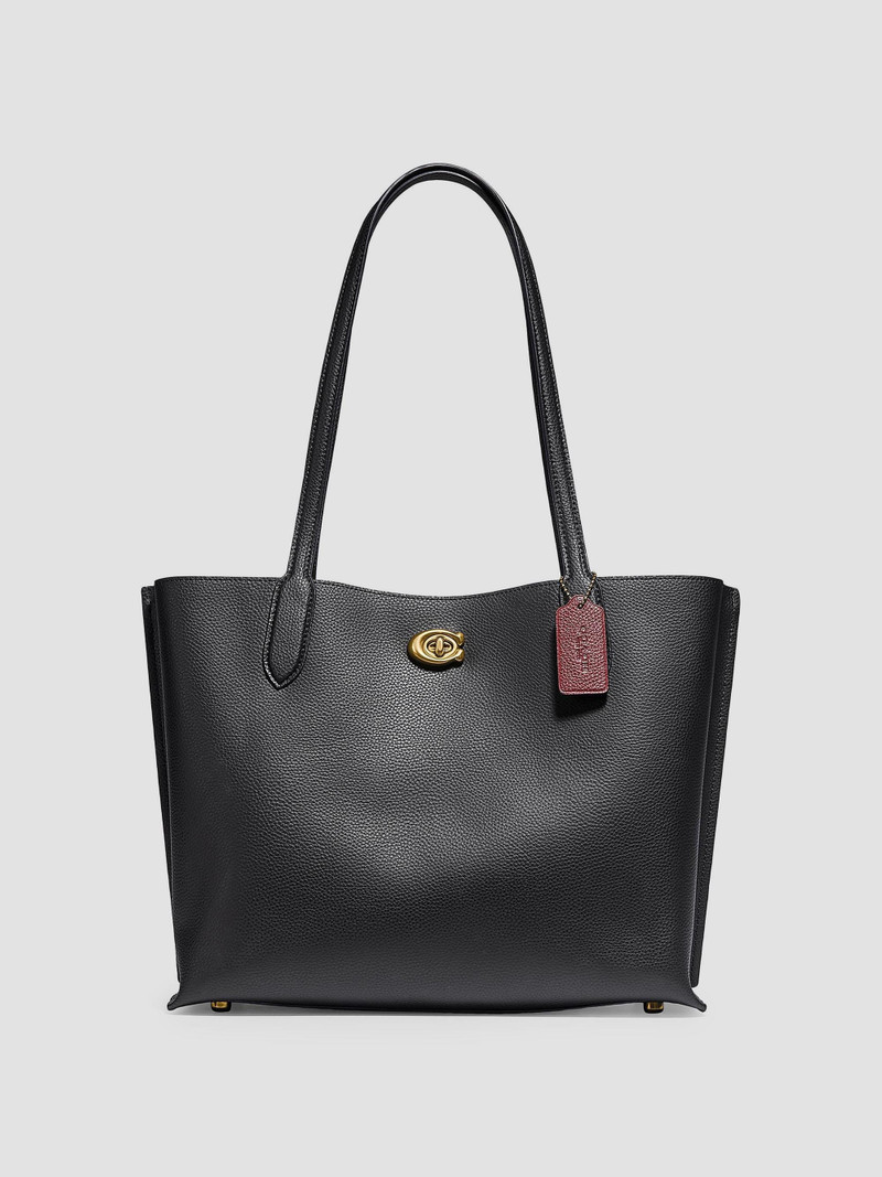 Women's Willow Leather Tote - Black 1