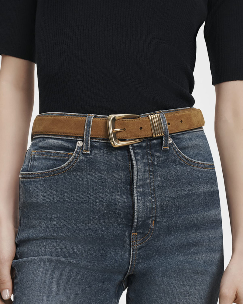 VERONICA BEARD Arch Suede Belt outlook