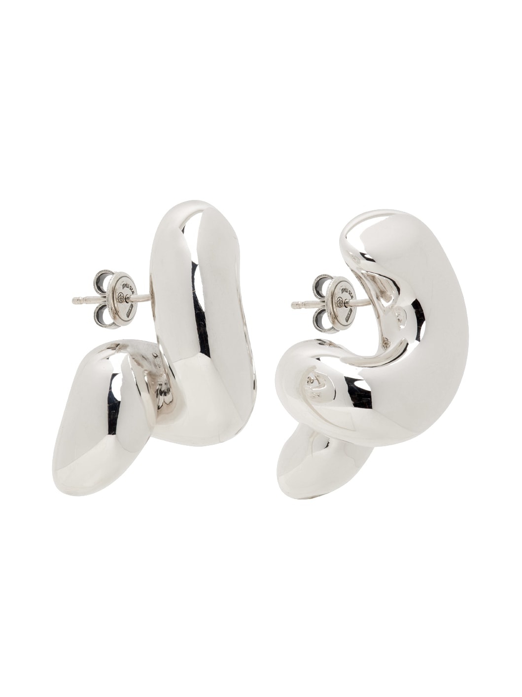 Silver Twist Earrings - 2