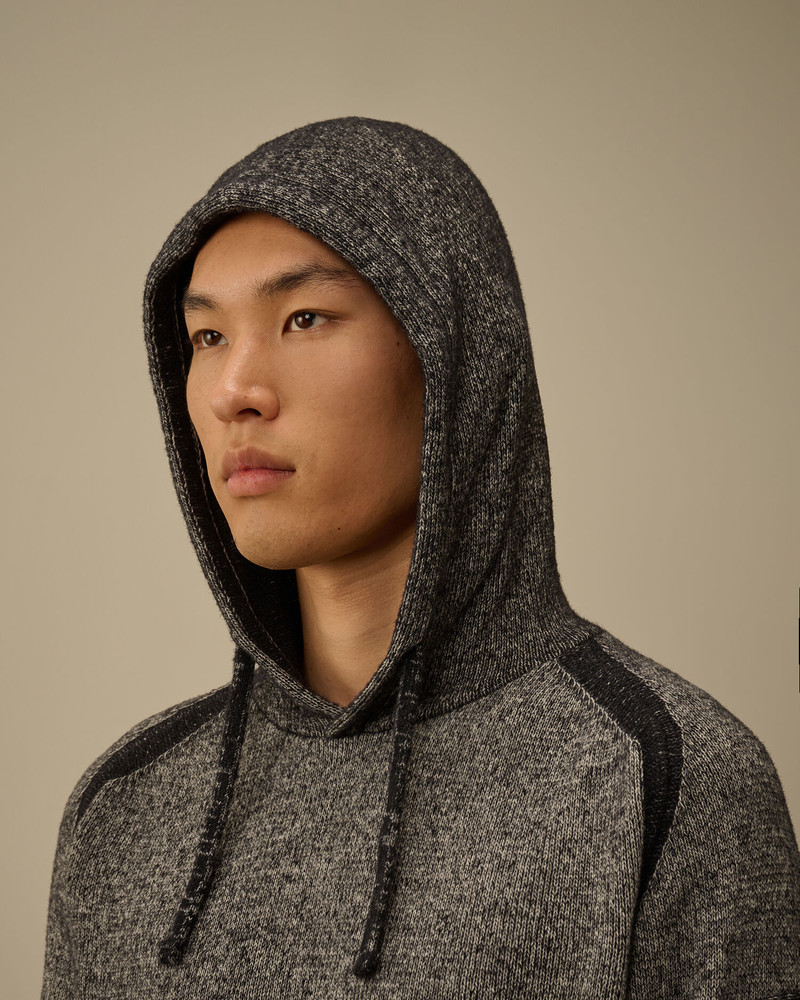 Fleece Knit Hooded Sweater 6