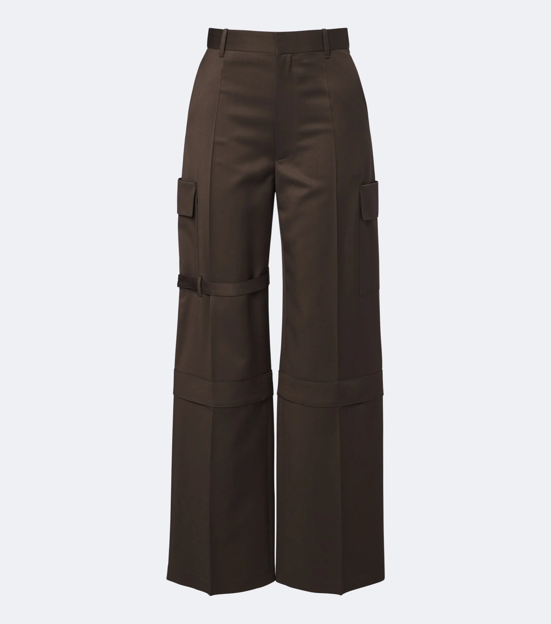 Wool and mohair gabardine cargo pants - 1