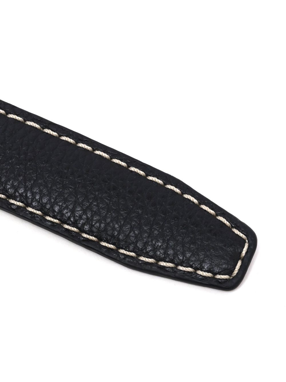 stitch-detail leather belt - 5