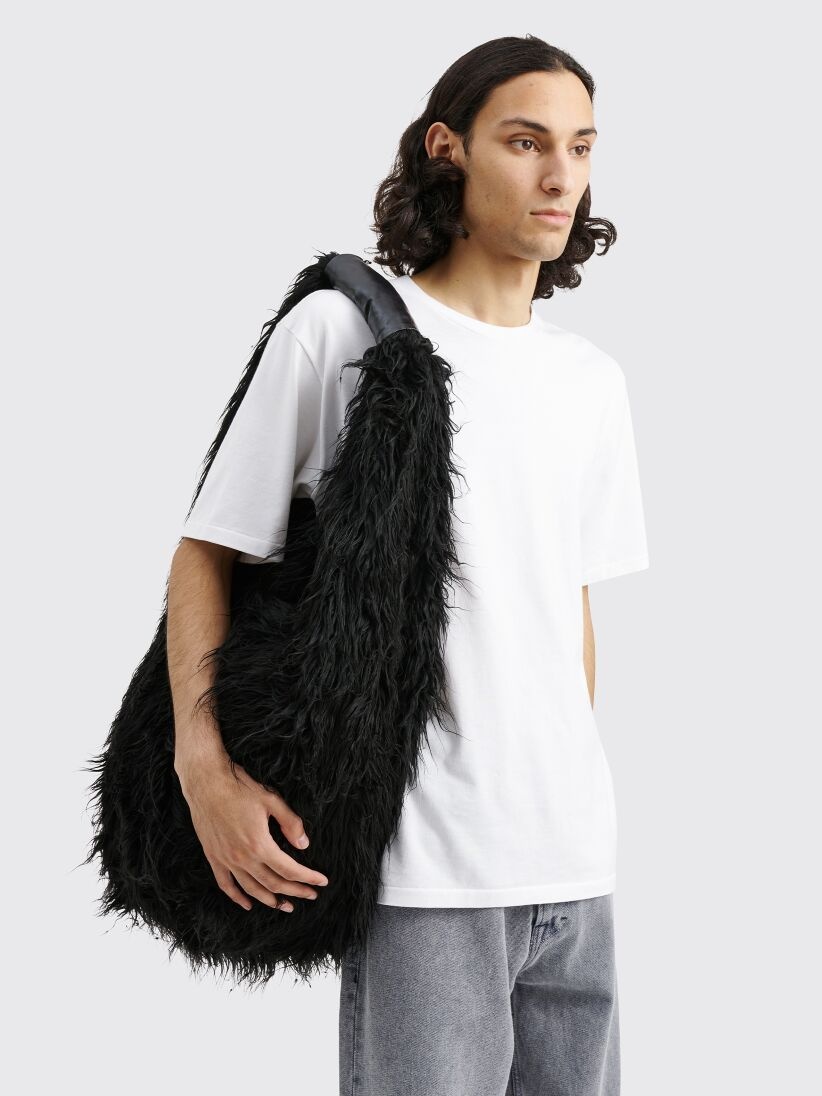 Our Legacy OUR LEGACY FAKE FUR DRIP BAG BLACK | tresbien | REVERSIBLE