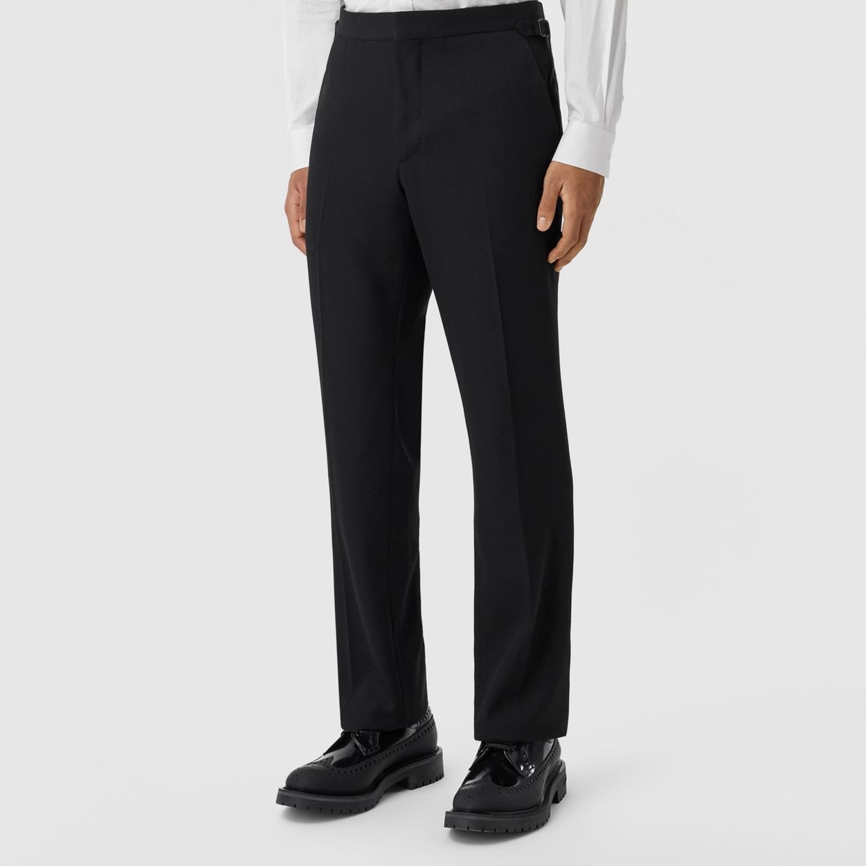 Grain de Poudre Wool Tuxedo Trousers - 6