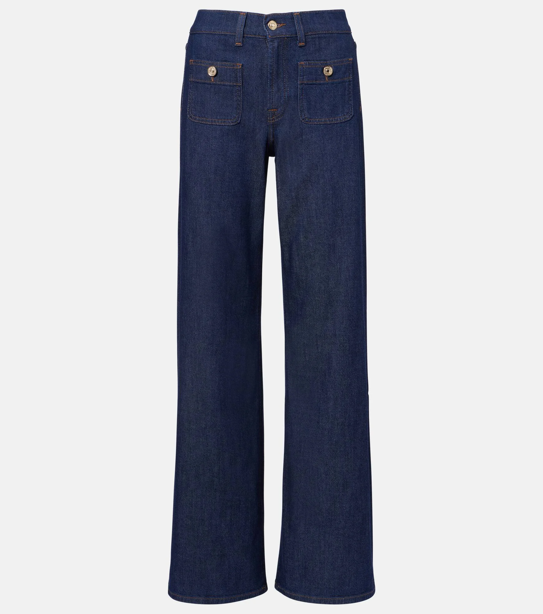 Lotta Tailorless mid-rise wide-leg jeans - 1