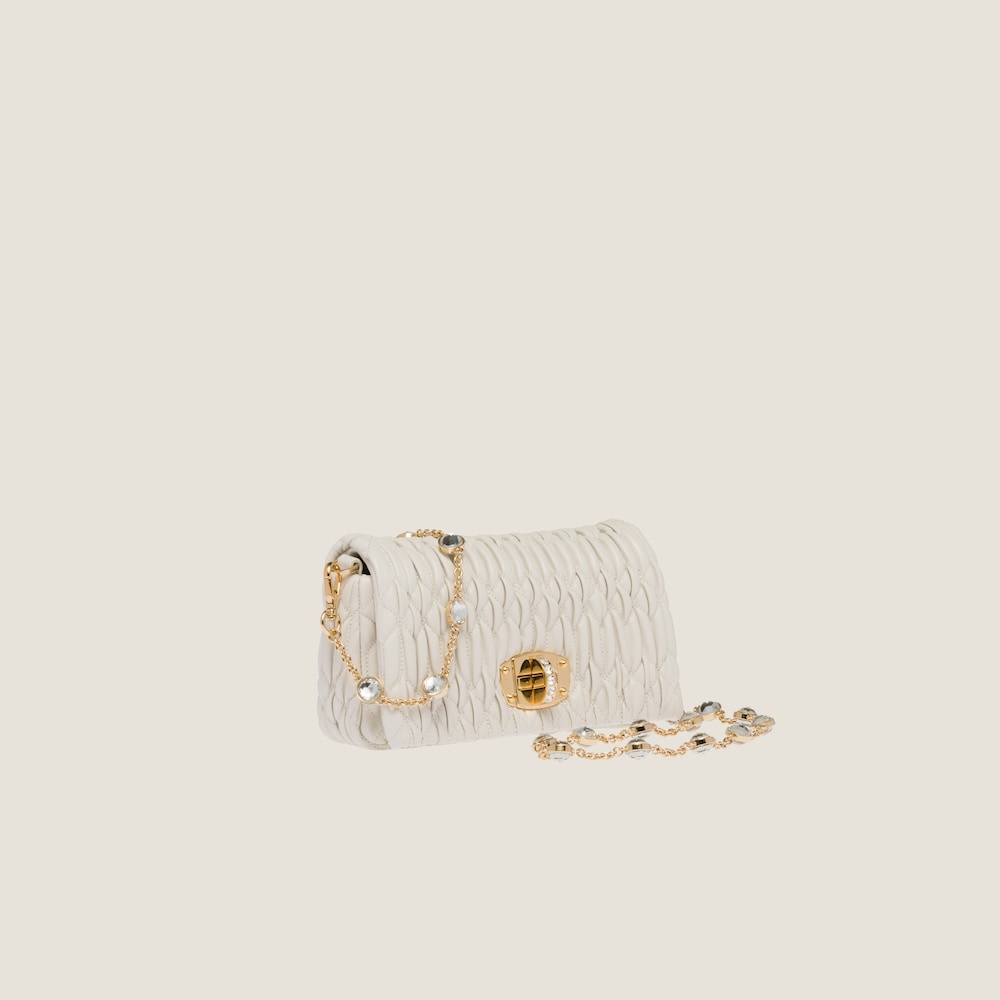 Miu Miu Miu Crystal nappa leather and crystal mini-bag
