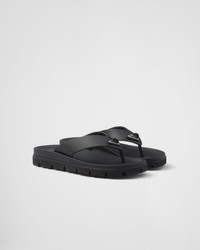 PRADA｜SLIPPERS (2X3146 F X000 103 F0005) Prada Triangle Logo Leather Cross Slice Slipper 2X3081 B4L
