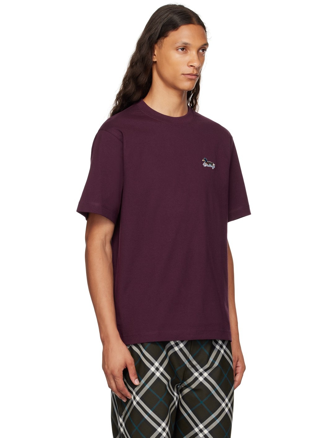 Purple Cotton T-Shirt - 2