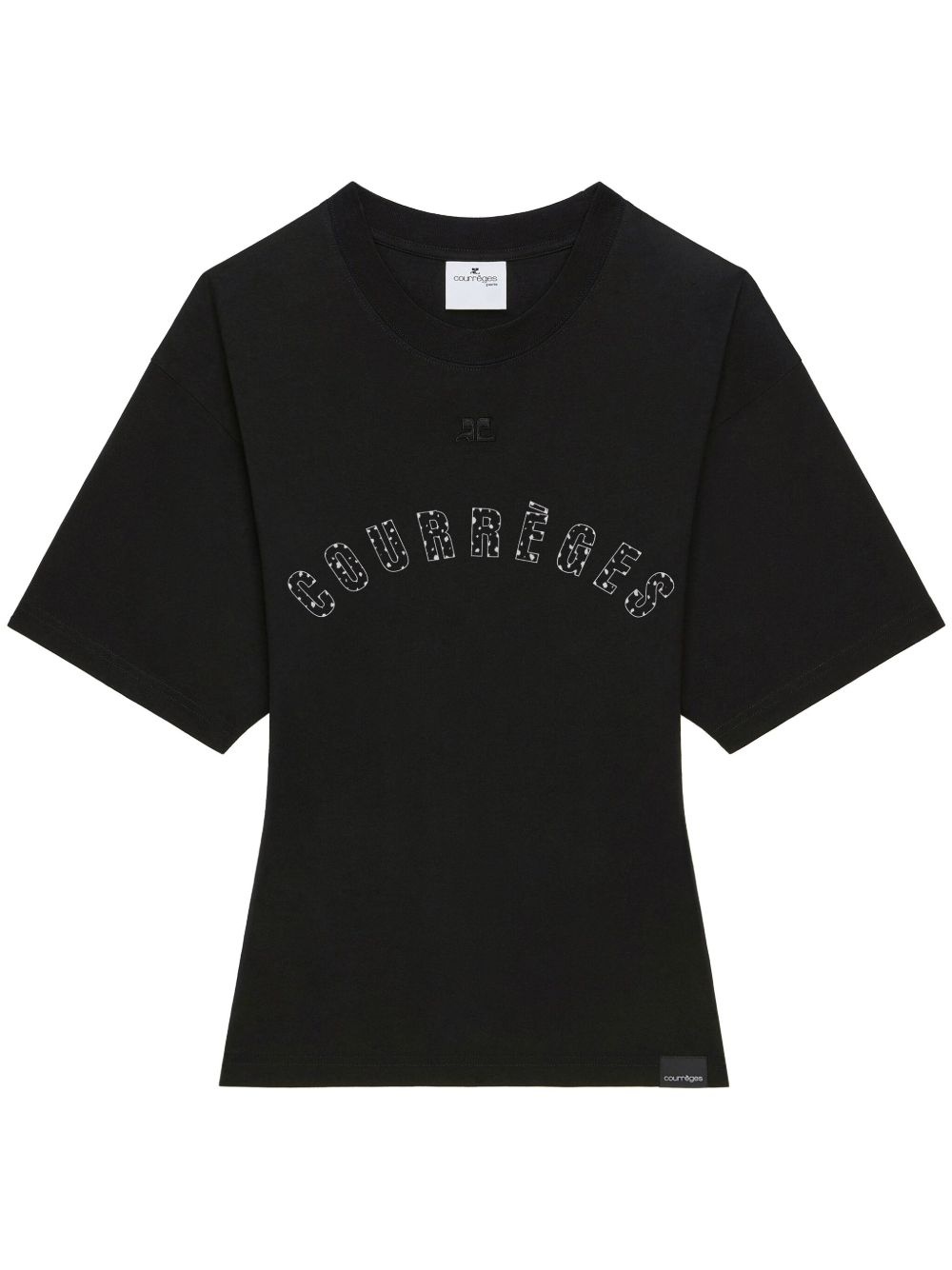 logo print t-shirt - 1