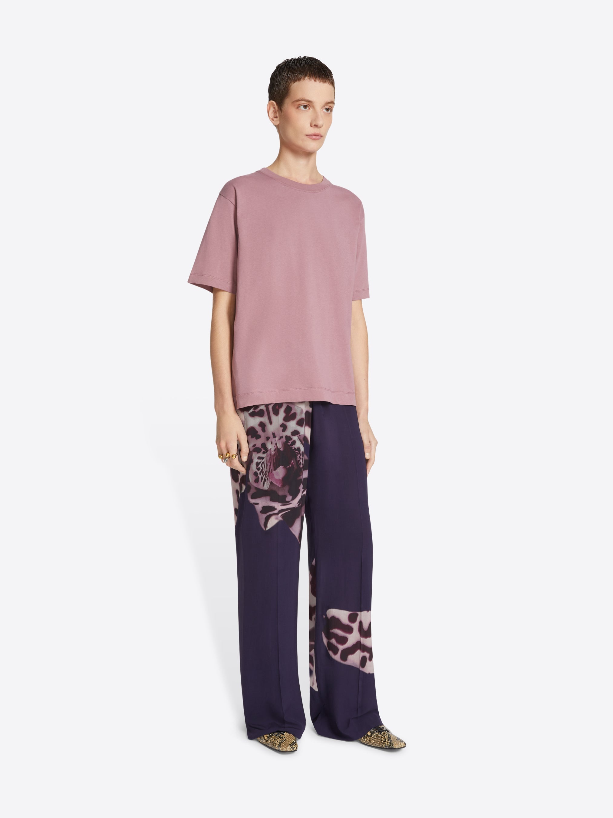 PRINTED VISCOSE PANTS - 3