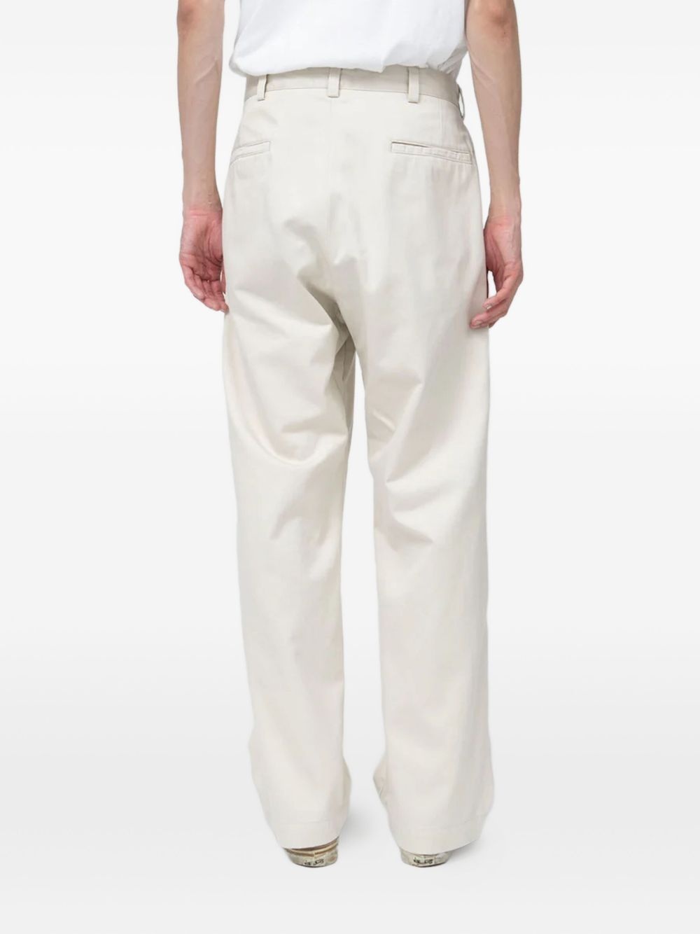straight-leg chino trousers - 4