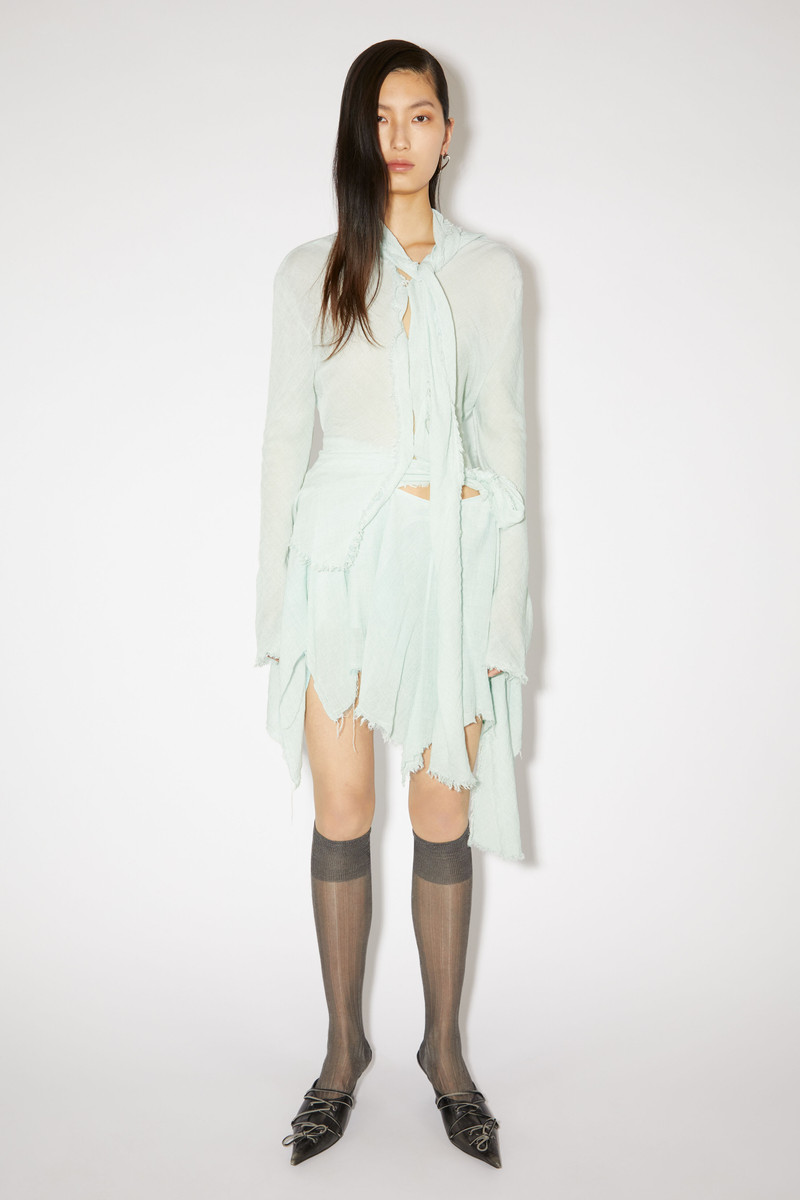 Acne Studios Draped mini skirt - Caribbean blue outlook