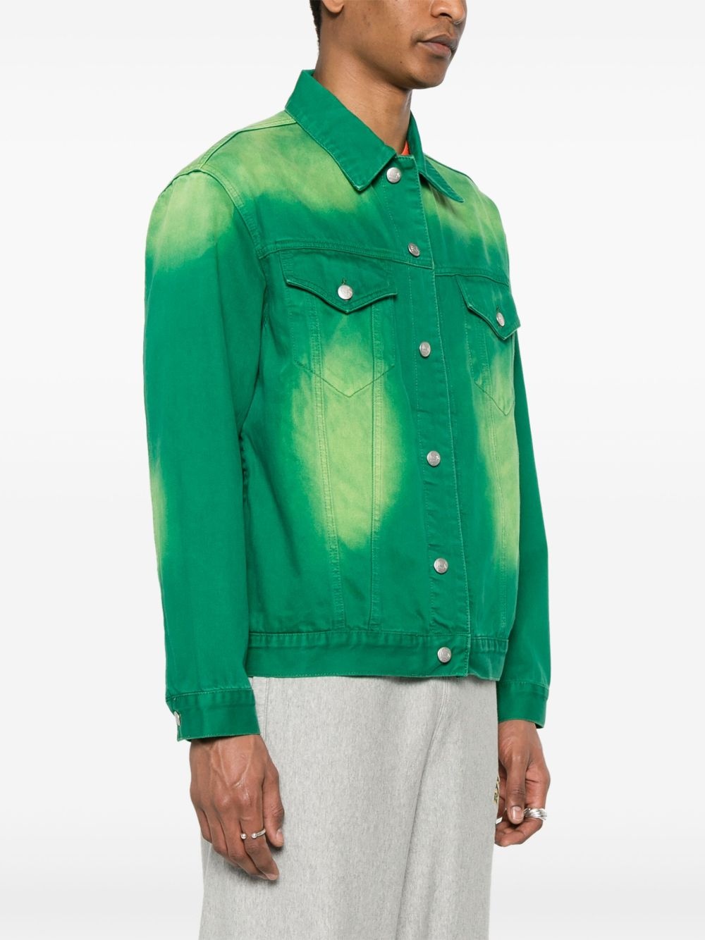 dyed denim jacket - 3