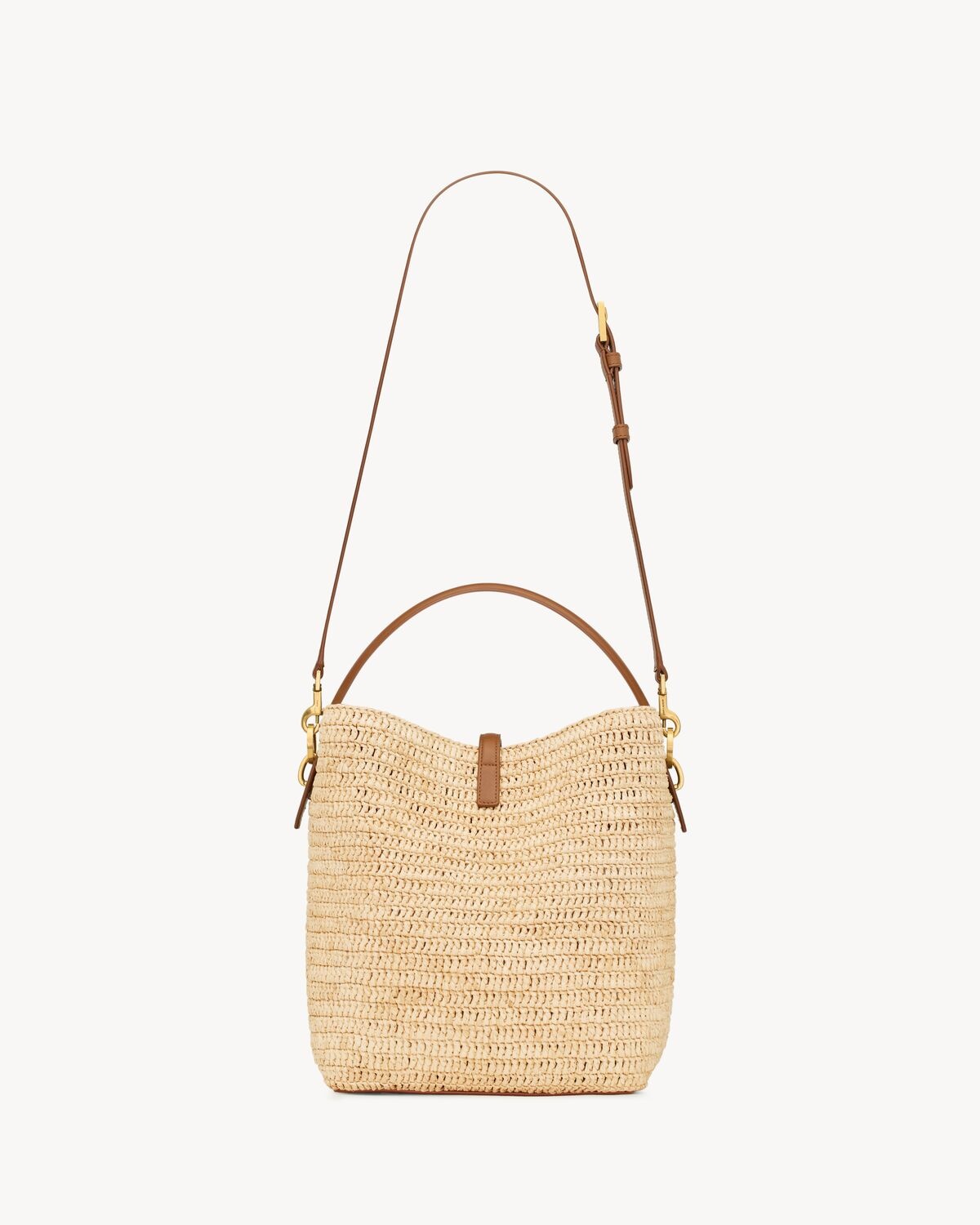 LE 37 IN WOVEN RAFFIA AND VEGETABLE-TANNED LEATHER - 5
