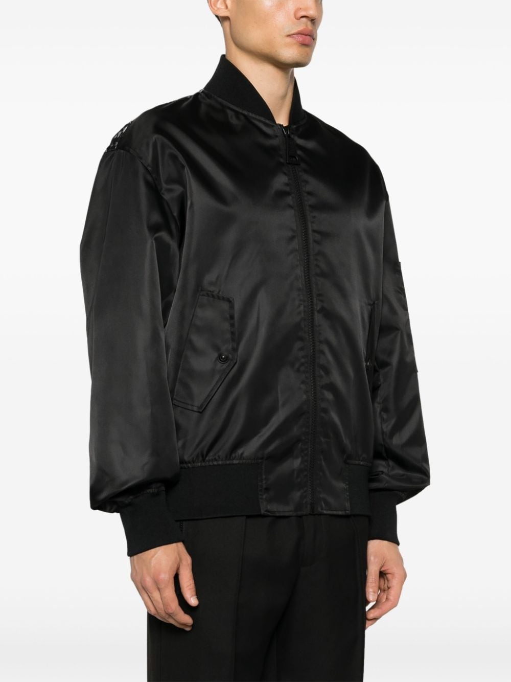 baroque-print bomber jacket - 4