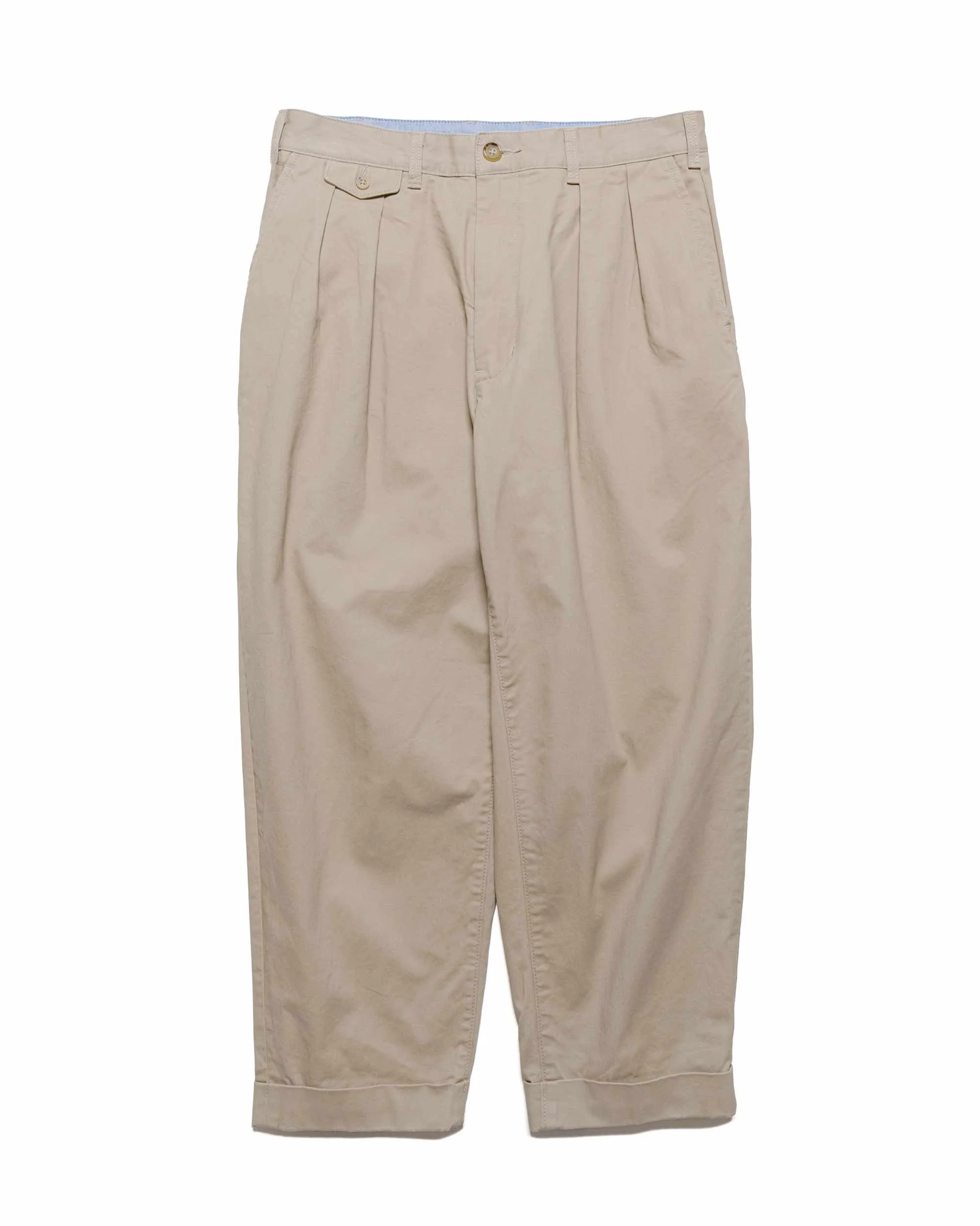 2Pleats Twill Khaki - 1
