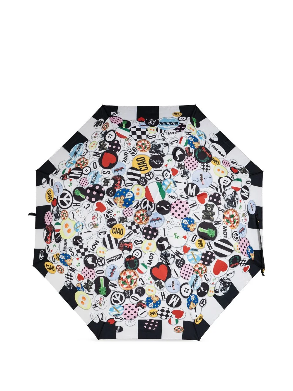 patterned-border printed umbrella - 1