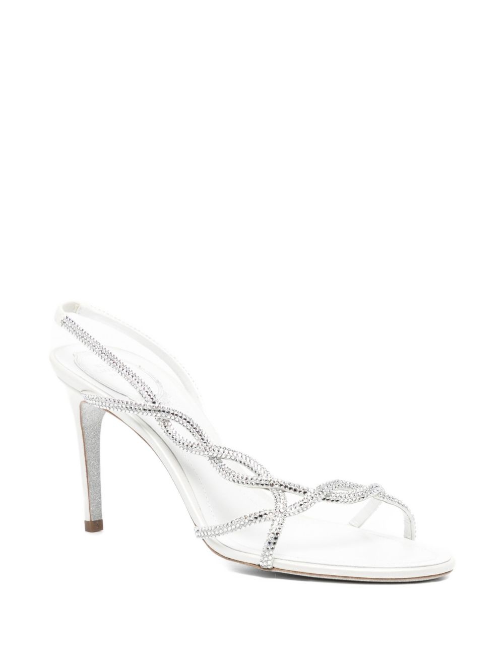 90mm crystal-embellished slingback sandals - 2