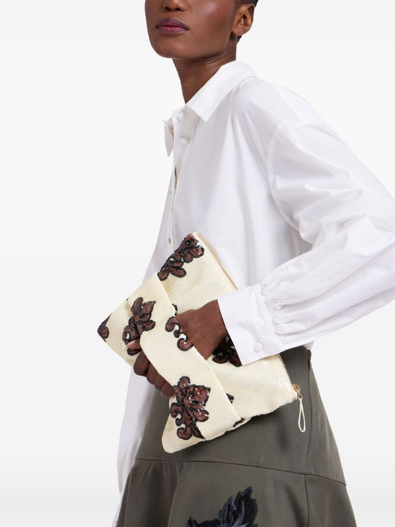 La DoubleJ Ruffle clutch bag outlook