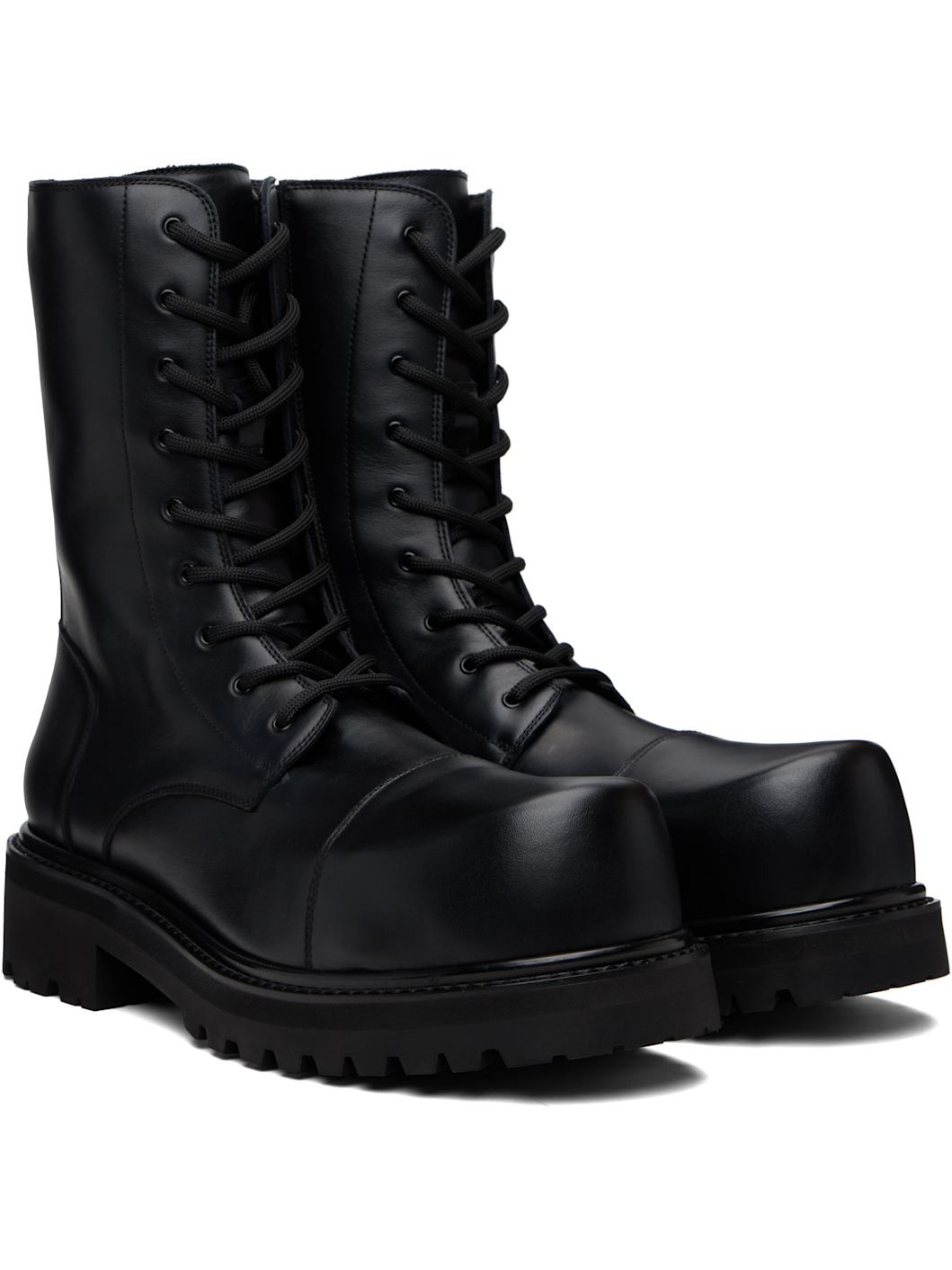 Black Stomp Compact Boots - 4